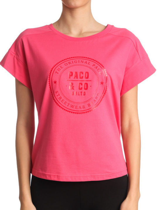 Paco & Co Damen T-shirt Fuchsie