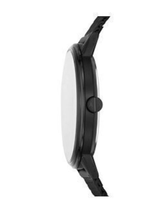 Armani Exchange Cayde Ανδρικό Ρολόι 42mm Μπαταρίας με Μαύρο Ατσάλινο Μπρασελέ