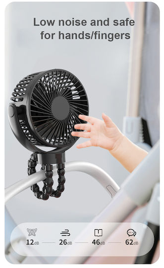 Yuhua Ventilator USB 7W Schwarzes