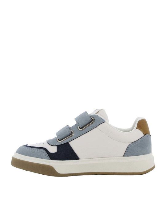 Παιδικά Sneakers Ανατομικά με Σκρατς Λευκά