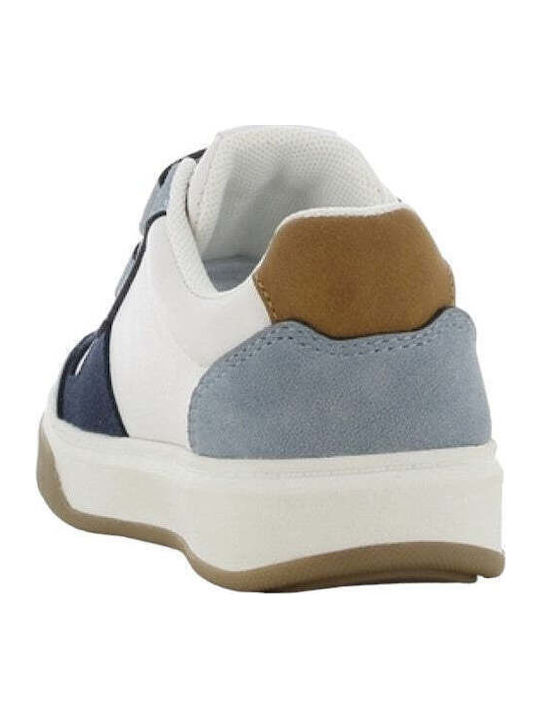 Παιδικά Sneakers Ανατομικά με Σκρατς Λευκά