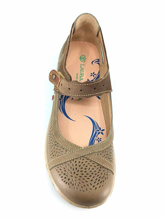 Anatomic Leather Ballerinas Brown