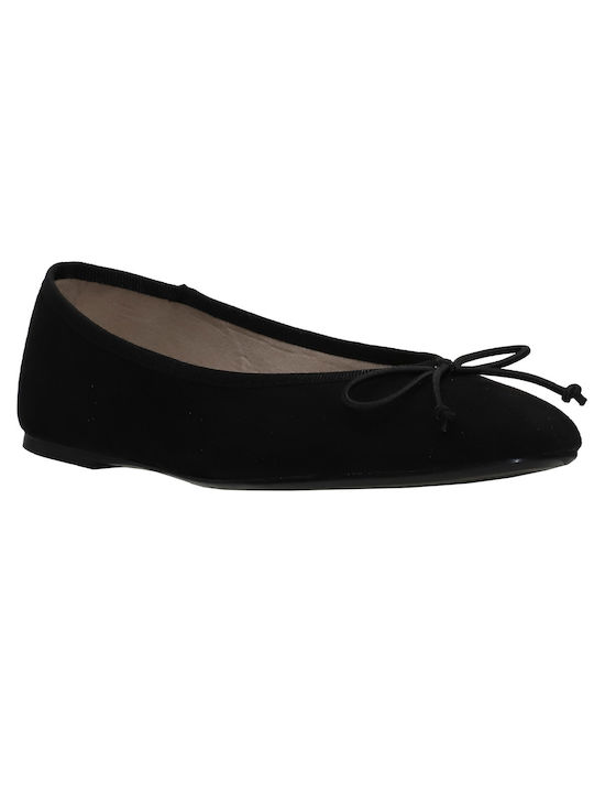 Corina Wildleder Damen Ballerinas in Schwarz Farbe