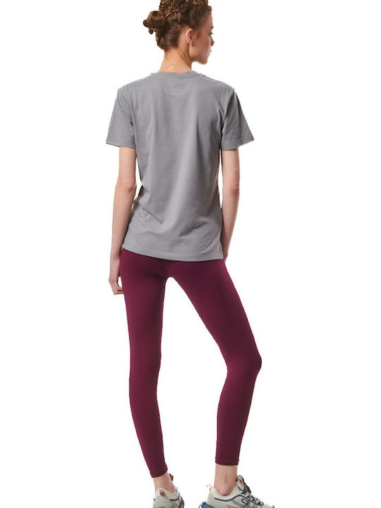 Body Action Essential Branded T-Shirt Silver Grey