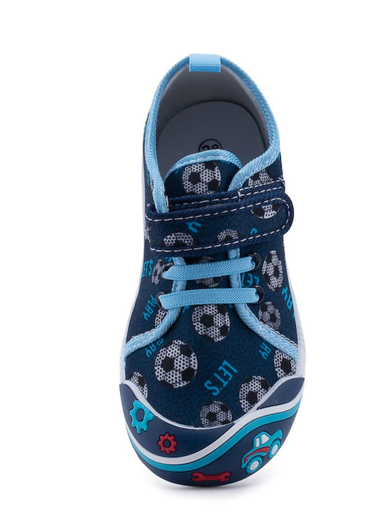 Παιδικά Sneakers με Σκρατς Μπλε