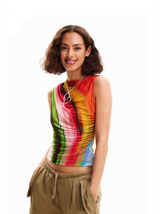 Desigual Γυναικείο T-shirt Πολύχρωμο