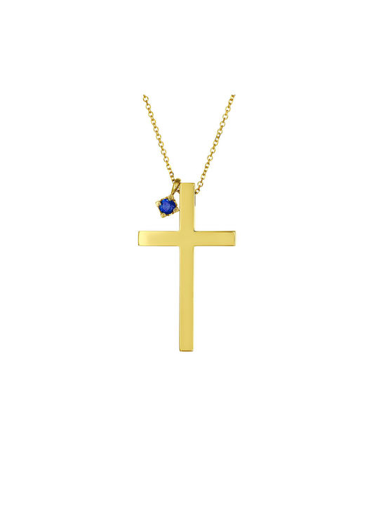 Women's Gold Cross 14K with Chain