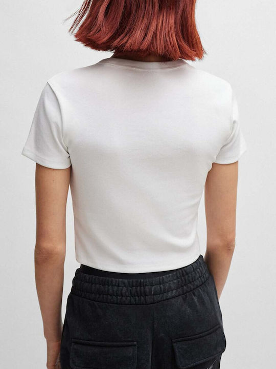 Hugo Boss Women's Crop T-shirt White