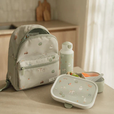 Little Dutch Campus Little Farm Plastic Kids' Food Container Green x 8cm