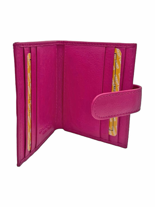 Mic Din piele Portofel de damă Carduri Fuchsia