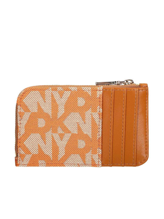 Leder Damen Geldbörse Karten Orange