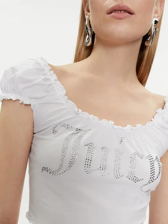 Γυναικεία Μπλούζα Βαμβακερή Off-Shoulder Λευκό