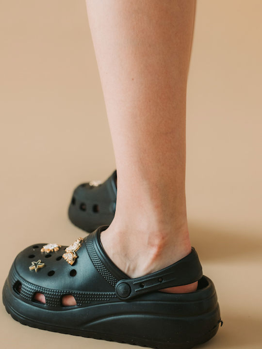 The Shoemart Damen Clogs Schwarz