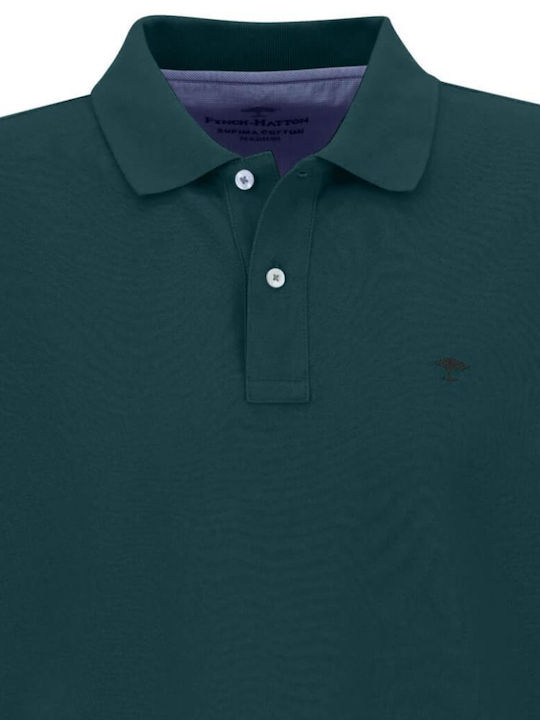 Fynch Hatton Men's Short Sleeve Blouse Polo Green