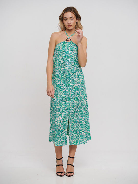 Summer Maxi Petrol Blue Dress