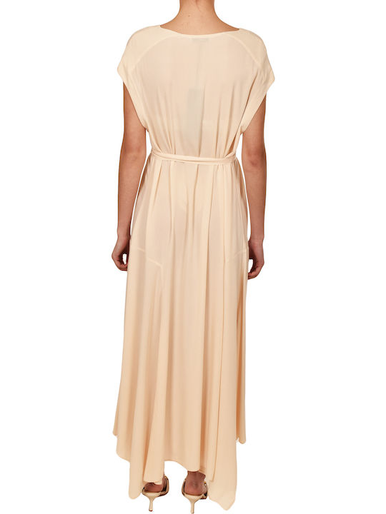 Sommer Maxi Damenkleid Beige