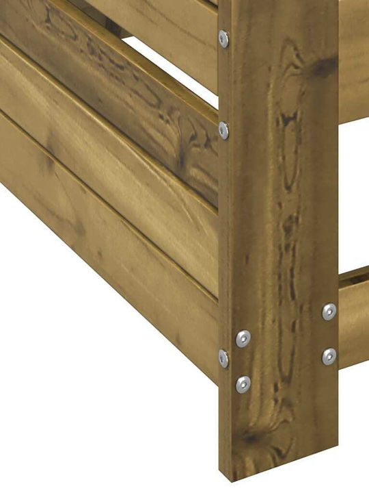 Outdoor Armchair Wooden Coffee with Cushion 69x62x70.5cm
