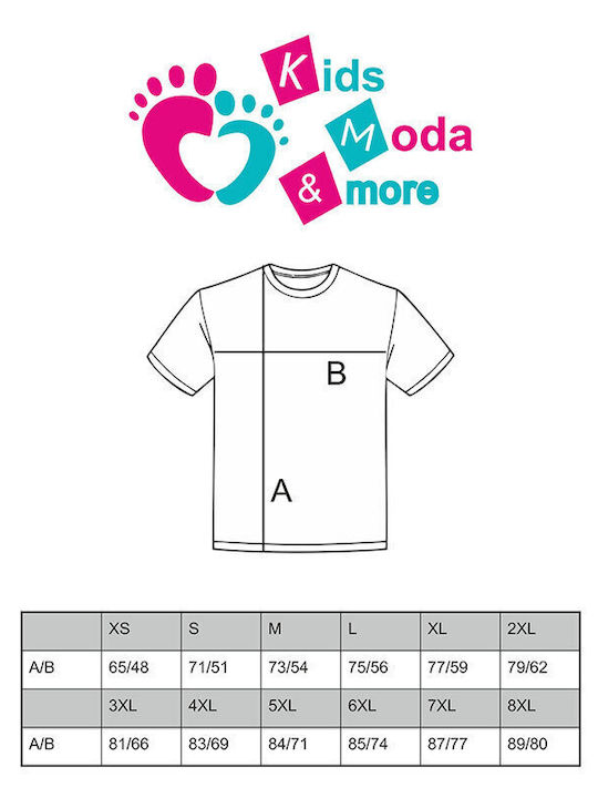 Kids Moda T-Shirt Εργασίας Πορτοκαλί με Ανακλαστικές Ταινίες