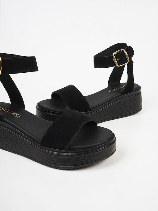 Piazza Shoes Platforme dama Negre