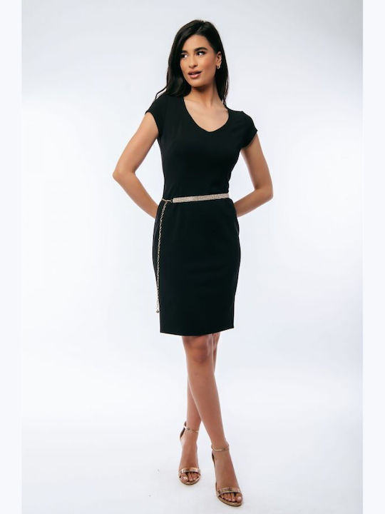 BelleFille Midi Rochie Negru