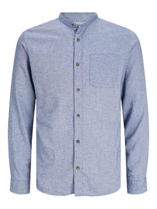 Jack & Jones Cămașă Bărbătească Cu mânecă lungă Bumbac Faded Denim 12235975