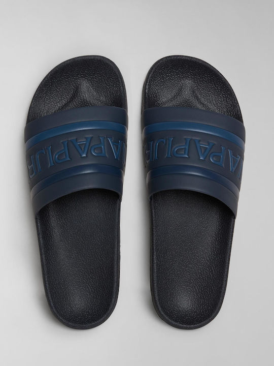 Men's Blue Slides