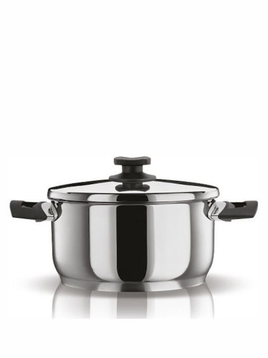 Pyramis Classic Βαθιά Ανοξείδωτη Κατσαρόλα 5.5lt / 24cm