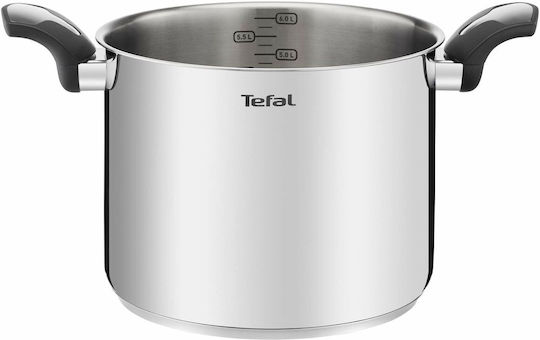 Tefal Emotion Tiefer Edelstahl-Topf 6.2Es / 22cm