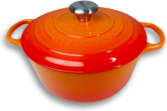 Le Creuset Signature Tiefer Topf aus Gusseisen 4.2Es / 24cm Volcanic