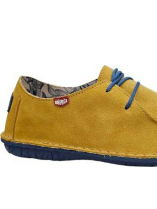 Leder Herren Freizeitschuhe Gelb