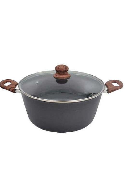Sidirela Madera Βαθιά Κατσαρόλα από Αλουμίνιο 9lt / 26cm