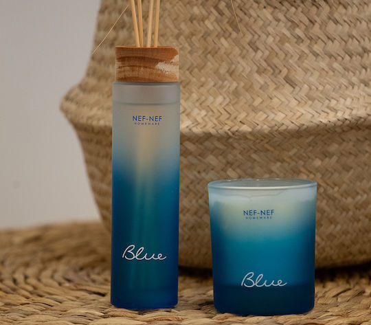 Nef-Nef Homeware Αρωματικό Κερί Blue Collection σε Βάζο με Άρωμα Βανίλια 200gr