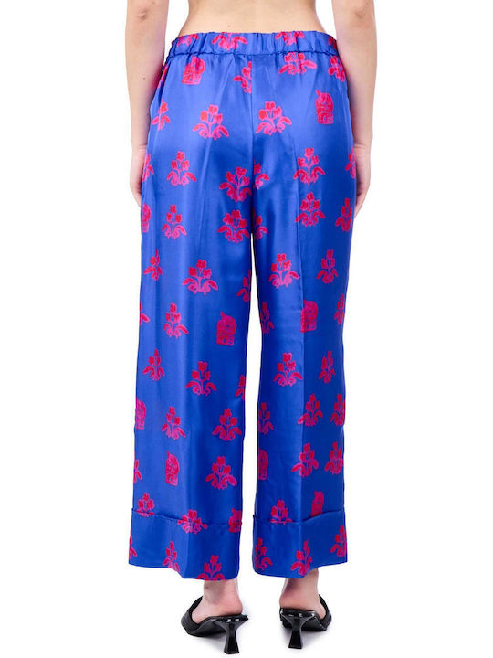 Beatrice Women's Fabric Trousers Blue