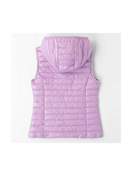 iDO Jachetă casual pentru copii cu glugă Purple Padded