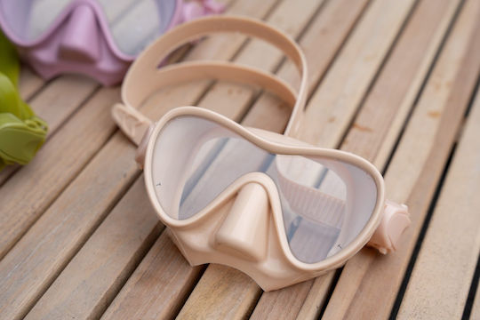 Filibabba Beige Silicone Diving Mask