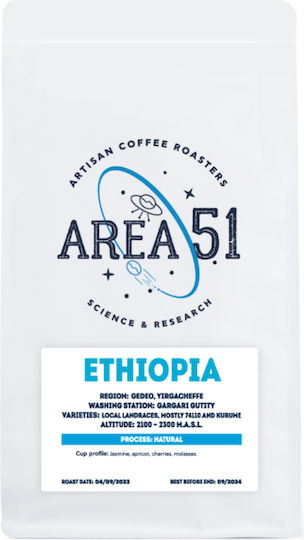 Area 51 Coffee Roasters Espresso Coffee Ethiopia Whole Beans 250gr