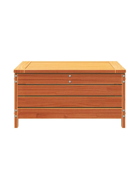 Hölzener Gartenhocker Würfel Für Außenbereich Braun 62x63,5x32cm