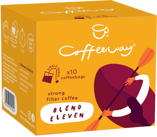 Coffeeway Καφές Φίλτρου Arabica Blend Eleven Αλεσμένος 10x7.5gr