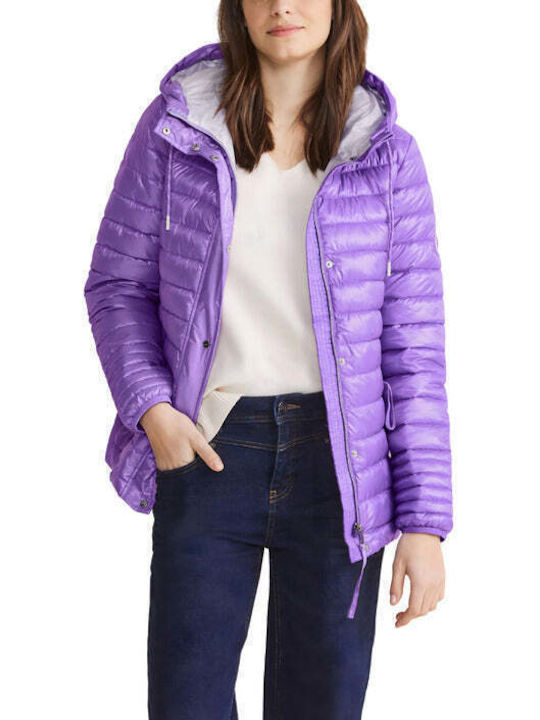 Street One Women's Long Lifestyle Jacket for Winter Purple