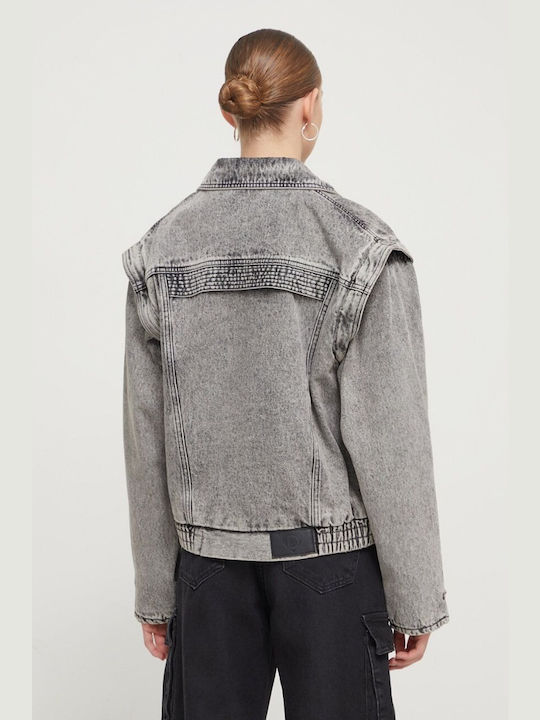 Desigual Women's Short Jean Jacket for Spring or Autumn Blue