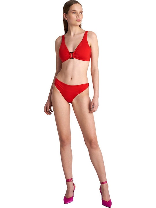 Bikini Triangle D Cup Red