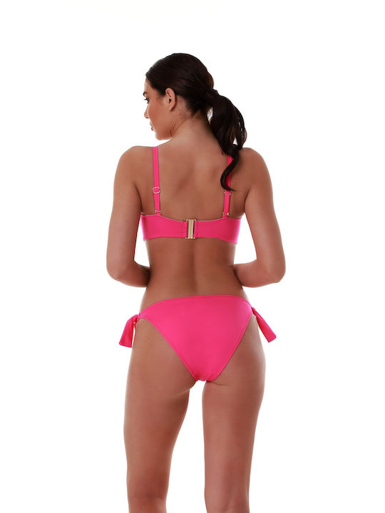 Bluepoint Bikini Slip with Ties Fuchsia