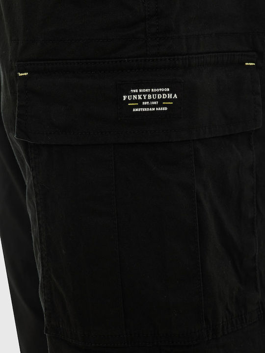 Pantaloni Elastic cu Croială Normală Black