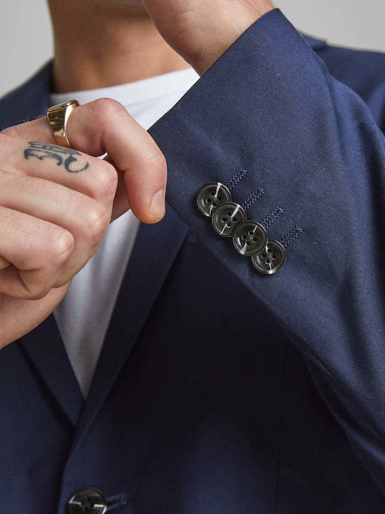 Ανδρικό Σακάκι με Στενή Εφαρμογή Dark Navy