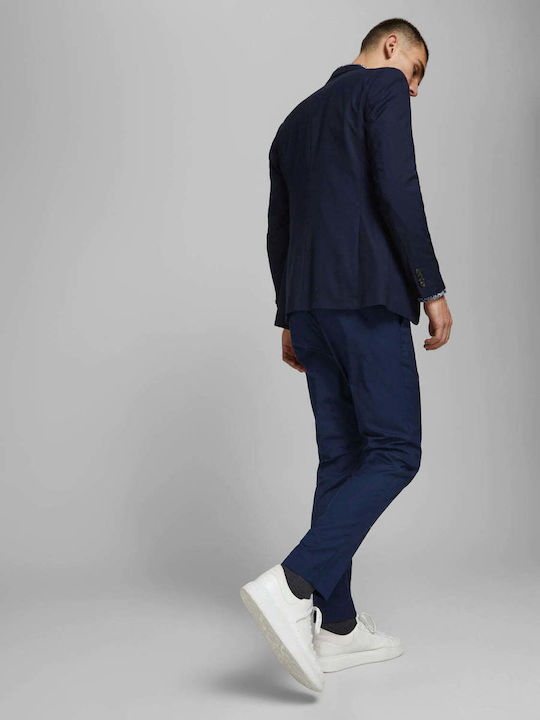 Ανδρικό Σακάκι με Στενή Εφαρμογή Dark Navy