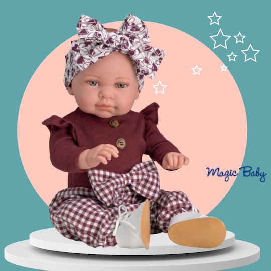 Magic Baby Κούκλα "marina Μπορτνώ Πουκάμισο Μεγάλο Φιόγκο"