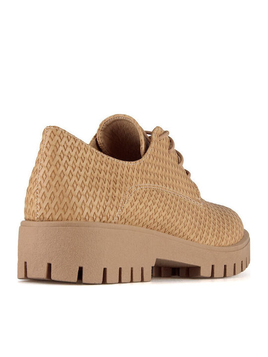 Women's Oxford Shoes Beige