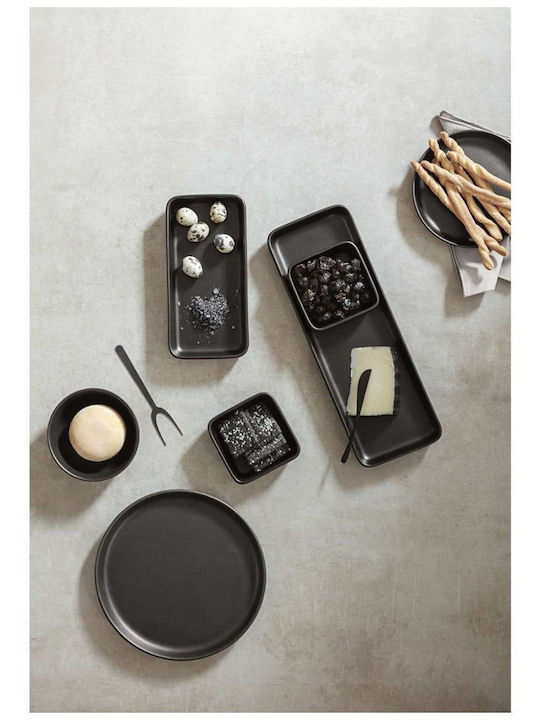 Eva Solo Platou de Servire Dreptunghiular Ceramică Neagră 37x37buc 1buc