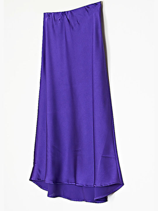 Cuca Midi Skirt Cloche in Purple color