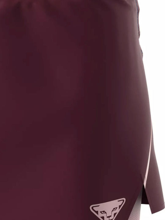 Dynafit Δερμάτινη Φούστα σε Μπορντό χρώμα
